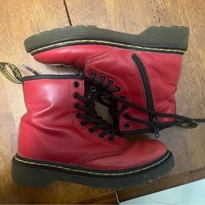 Red vintage Doc martens